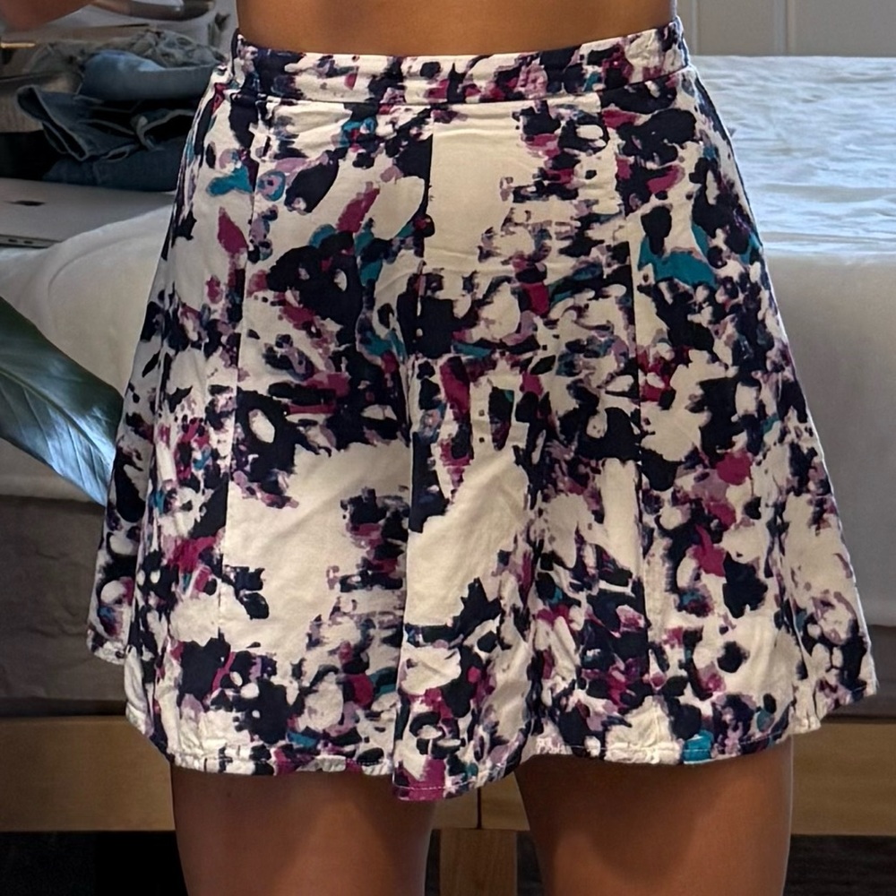 Olive + Oak Abstract Print Skirt